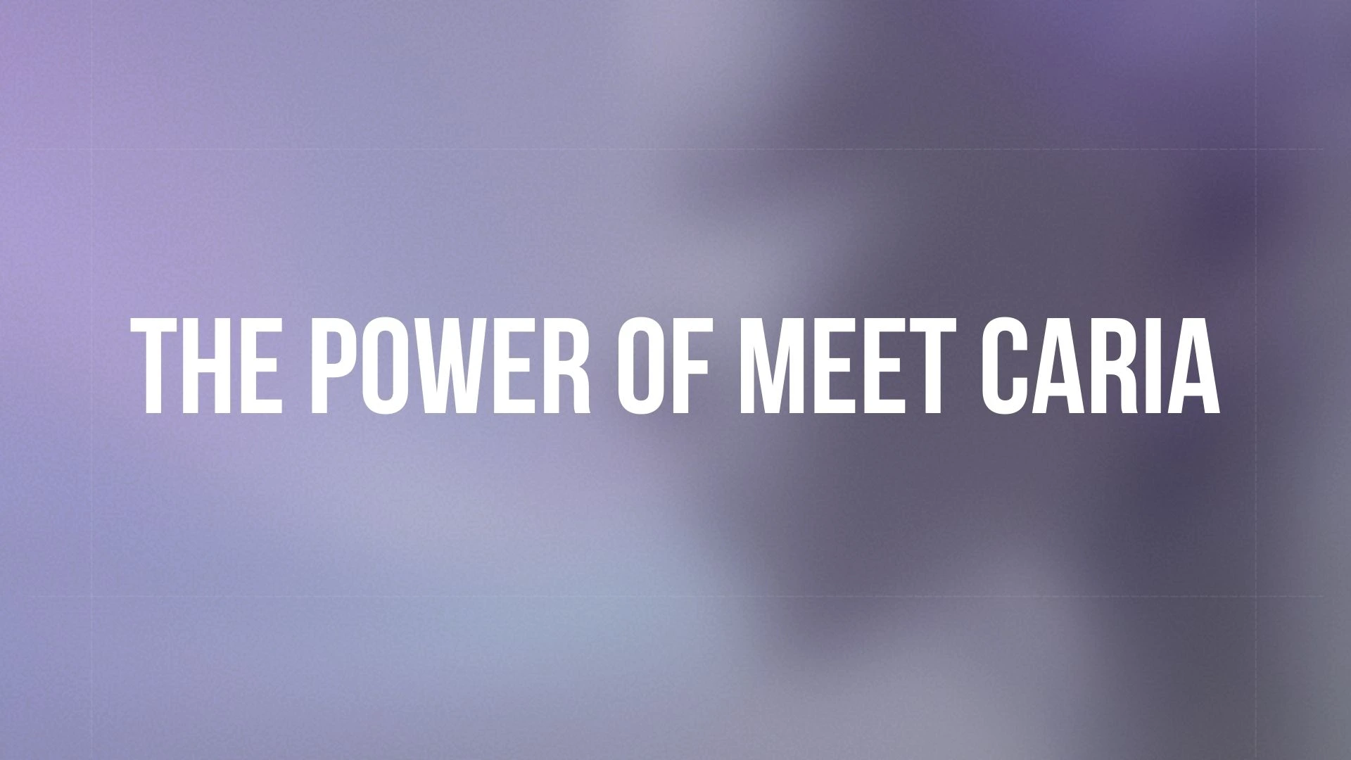 Meet Caria intelligent candidate screening